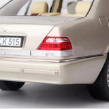 [Norev] 1:18 Mercedes-Benz 1997 S600 W140 Rose ou voiture miniature Die-Cast