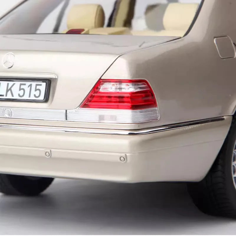 [Norev] 1:18 Mercedes-Benz 1997 S600 W140 Rose Gold Model Car Die-Cast