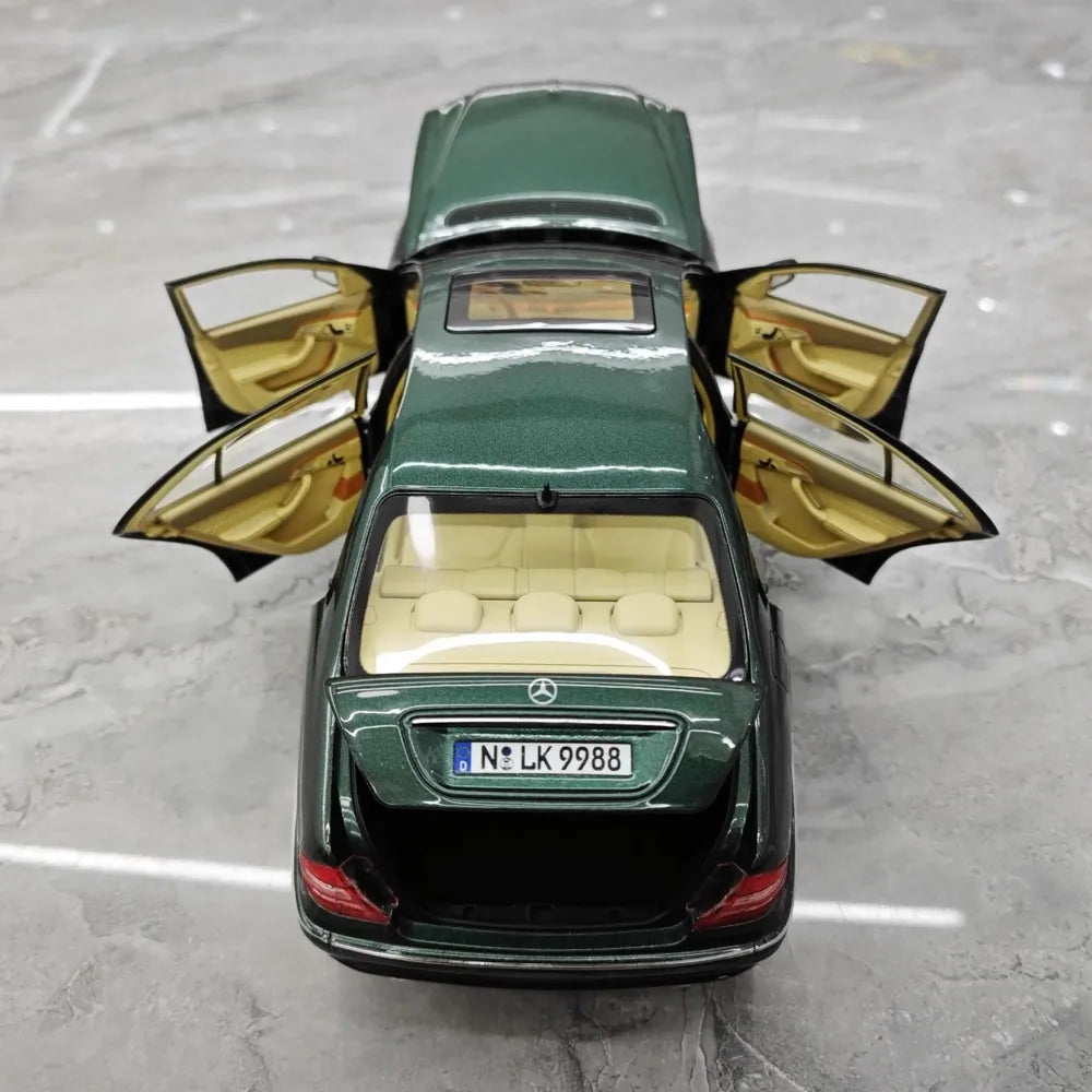 [Norev] 1:18 Mercedes-Benz 1998 S-Class W220 Green Model Car Die-Cast