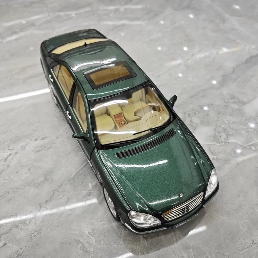 [Norev] 1:18 Mercedes-Benz 1998 S-Class W220 Green Model Car Die-Cast