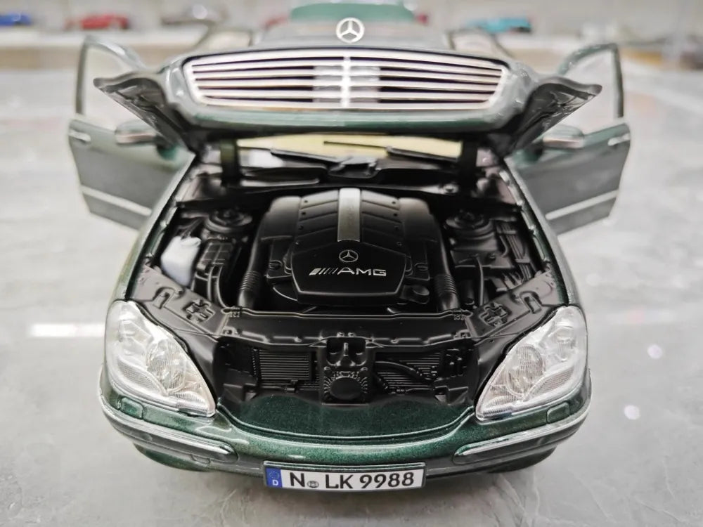 [Norev] 1:18 Mercedes-Benz 1998 S-Class W220 Green Model Car Die-Cast