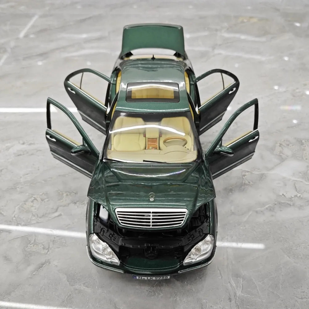 [Norev] 1:18 Mercedes-Benz 1998 S-Class W220 Green Model Car Die-Cast