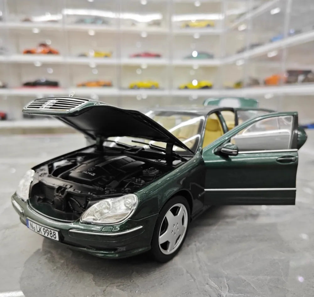 [Norev] 1:18 Mercedes-Benz 1998 S-Class W220 Green Model Car Die-Cast