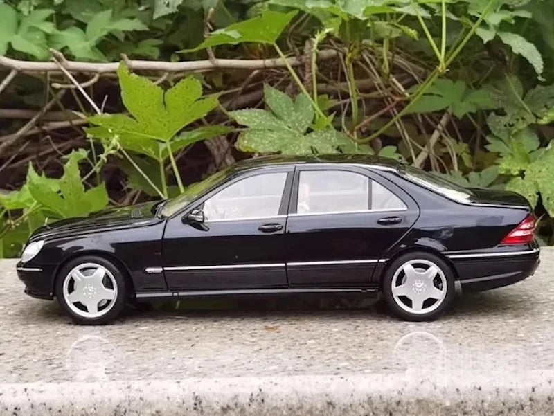 [Norev] 1:18 Mercedes-Benz 2000 S55 AMG W220 Black Model Car Die-Cast