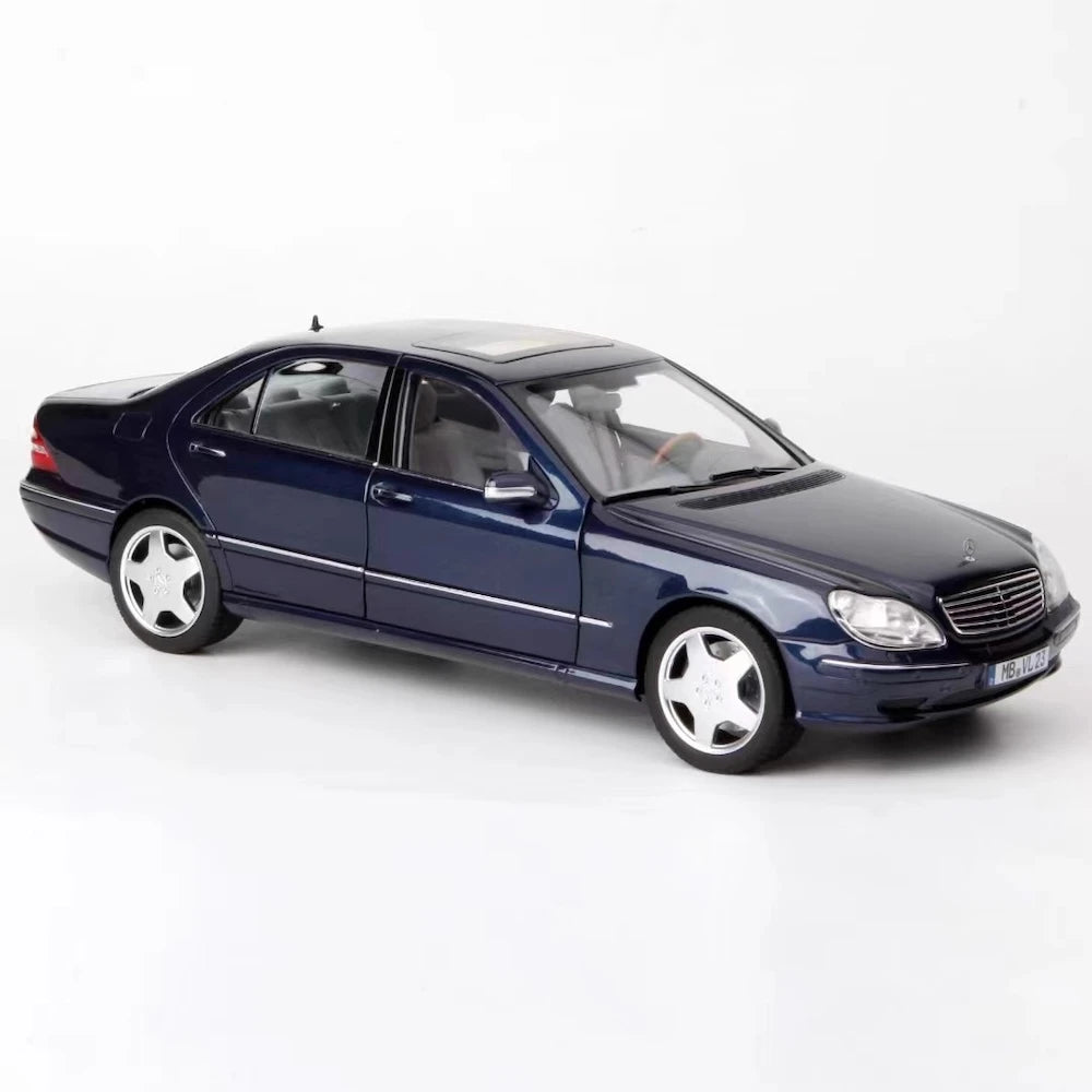 [Norev] 1:18 Mercedes-Benz 2000 S55 AMG W220 Blue Model Car Die-Cast
