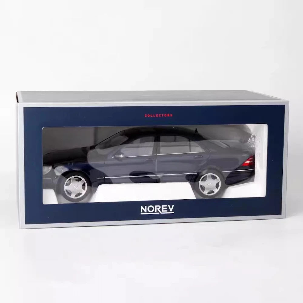 [Norev] 1:18 Mercedes-Benz 2000 S55 AMG W220 Blue Model Car Die-Cast
