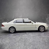 [Norev] 1:18 Mercedes-Benz 2000 S55 AMG W220 White Model Car Die-Cast
