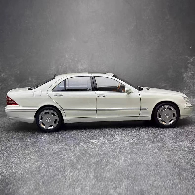 [Norev] 1:18 Mercedes-Benz 2000 S55 AMG W220 White Model Car Die-Cast