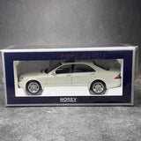 [Norev] 1:18 Mercedes-Benz 2000 S55 AMG W220 White Model Car Die-Cast
