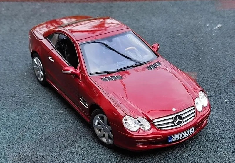 [Norev] 1:18 Mercedes-Benz 2001 SL500 R230 Red Model Car Die-Cast