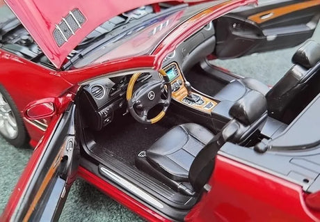 [Norev] 1:18 Mercedes-Benz 2001 SL500 R230 Red Model Car Die-Cast