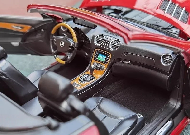 [Norev] 1:18 Mercedes-Benz 2001 SL500 R230 Red Model Car Die-Cast