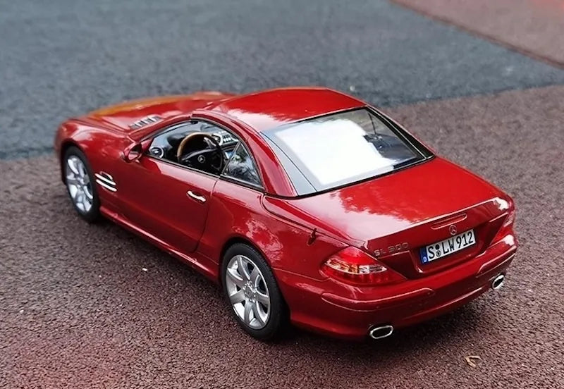 [Norev] 1:18 Mercedes-Benz 2001 SL500 R230 Red Model Car Die-Cast