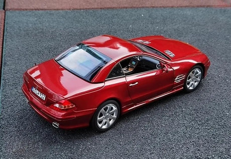 [Norev] 1:18 Mercedes-Benz 2001 SL500 R230 Red Model Car Die-Cast