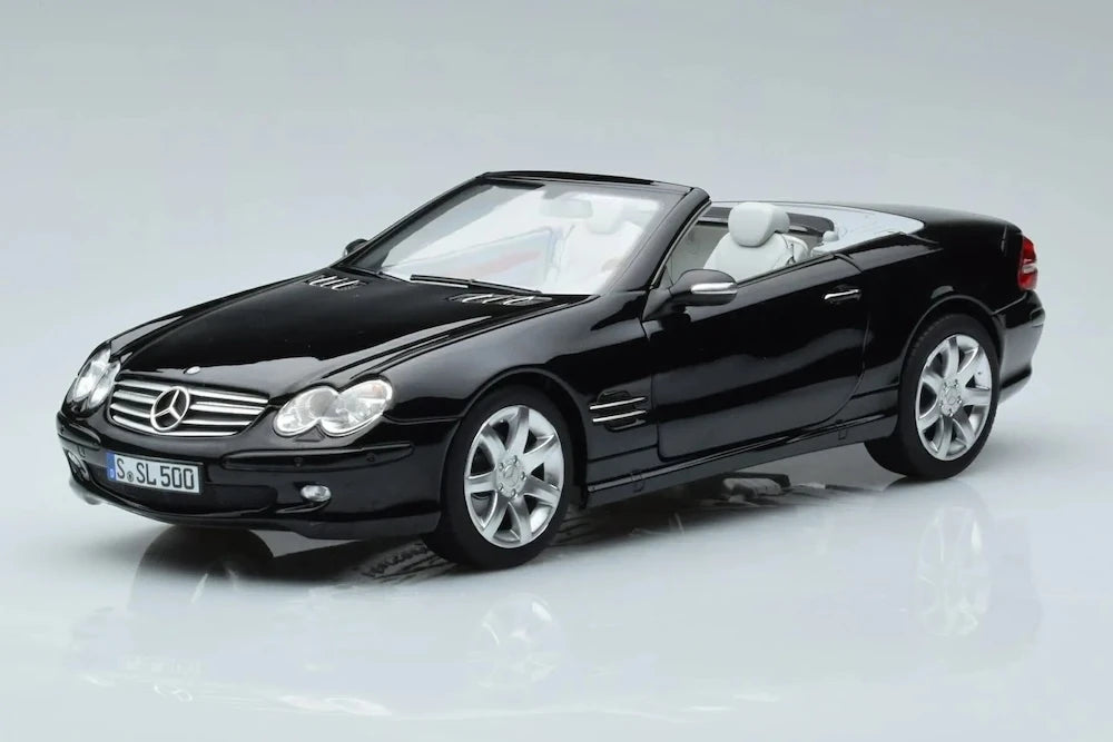 [Norev] 1:18 Mercedes-Benz 2003 SL500 nero modellino di auto Die-Cast