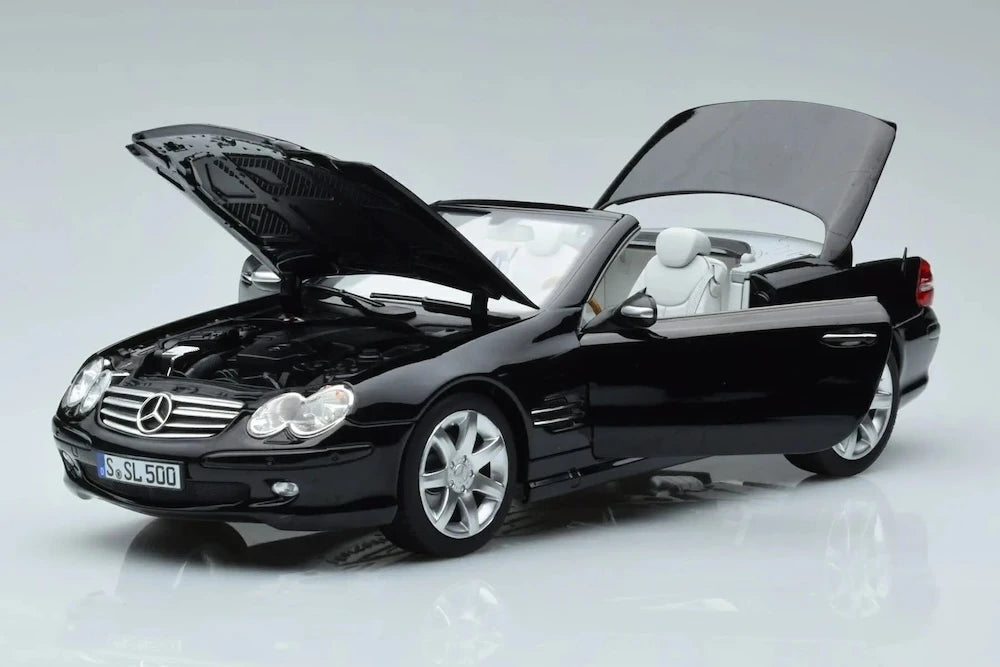 [Norev] 1:18 Mercedes-Benz 2003 SL500 nero modellino di auto Die-Cast