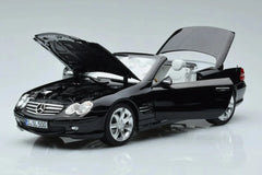 [Norev] 1:18 Mercedes-Benz 2003 SL500 nero modellino di auto Die-Cast