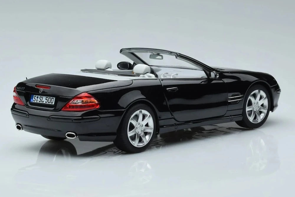 [Norev] 1:18 Mercedes-Benz 2003 SL500 nero modellino di auto Die-Cast