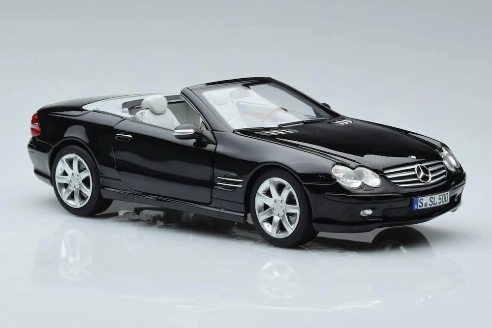 [Norev] 1:18 Mercedes-Benz 2003 SL500 nero modellino di auto Die-Cast