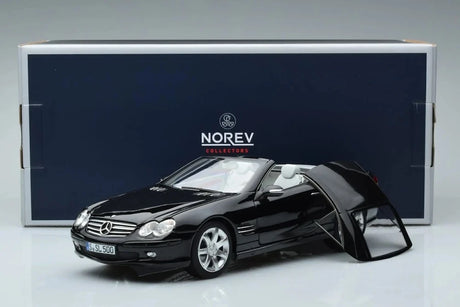 [Norev] 1:18 Mercedes-Benz 2003 SL500 Black Model Car Die-Cast