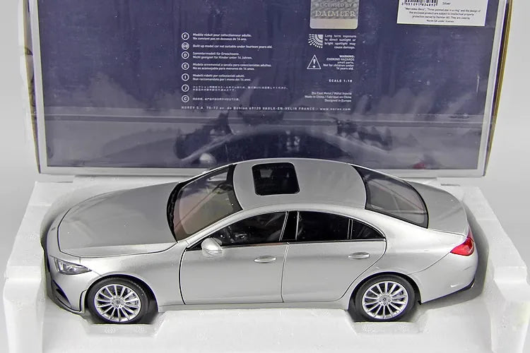 [Norev] 1:18 Mercedes-Benz 2017 CLS Class argento modellino di auto Die-Cast