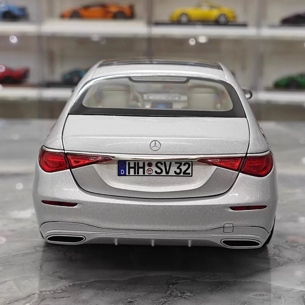 [Norev] 1:18 Mercedes-Benz 2020 S-Class Silver Model Car Die-Cast