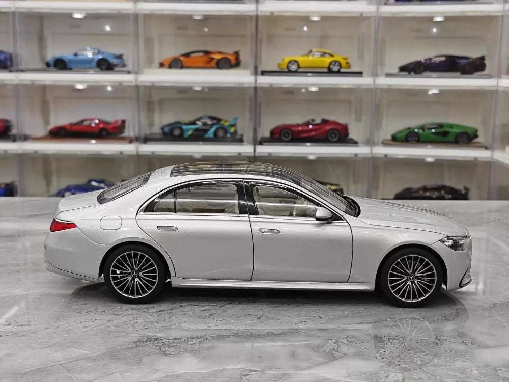 [Norev] 1:18 Mercedes-Benz 2020 S-Class Silver Model Car Die-Cast