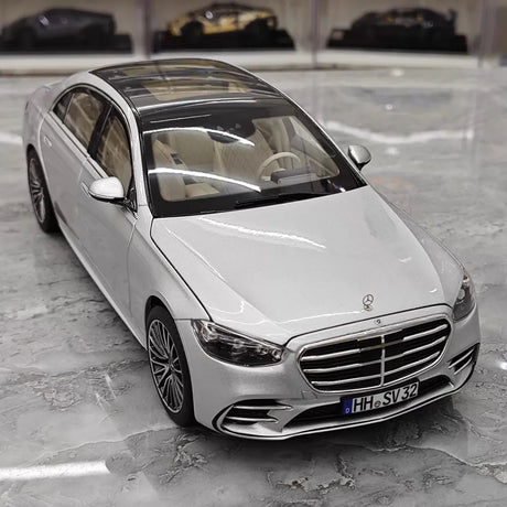 [Norev] 1:18 Mercedes-Benz 2020 S-Class Silver Model Car Die-Cast