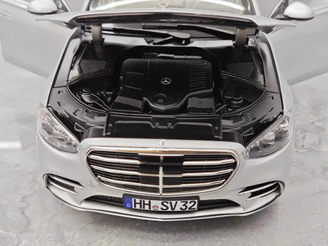 [Norev] 1:18 Mercedes-Benz 2020 S-Class Silver Model Car Die-Cast