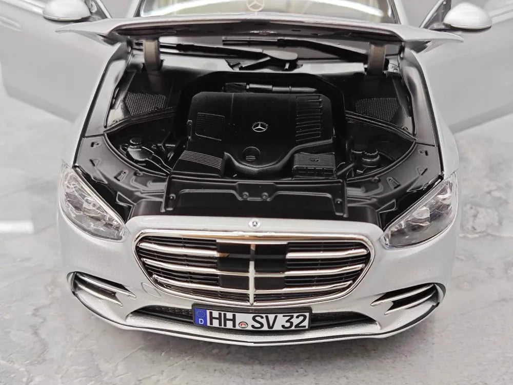 [Norev] 1:18 Mercedes-Benz 2020 S-Class Silver Model Car Die-Cast