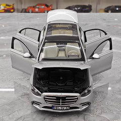[Norev] 1:18 Mercedes-Benz 2020 S-Class Silver Model Car Die-Cast