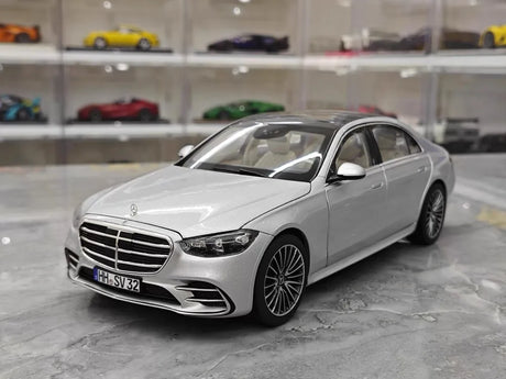 [Norev] 1:18 Mercedes-Benz 2020 S-Class Silver Model Car Die-Cast