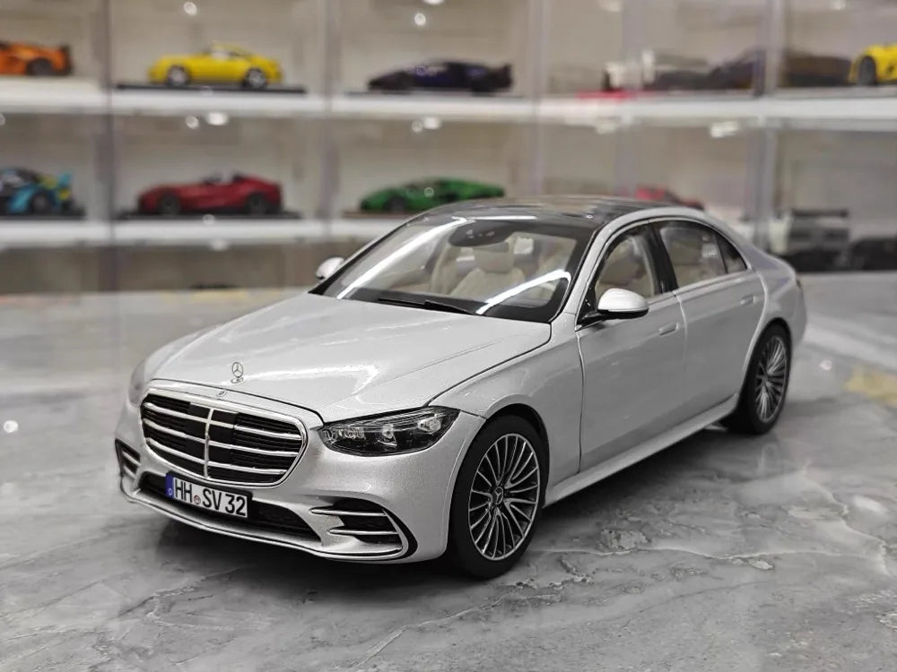 [Norev] 1:18 Mercedes-Benz 2020 S-Class Silver Model Car Die-Cast