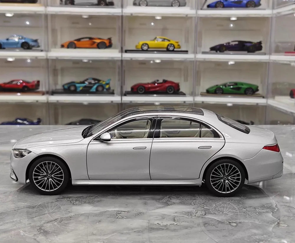 [Norev] 1:18 Mercedes-Benz 2020 S-Class Silver Model Car Die-Cast