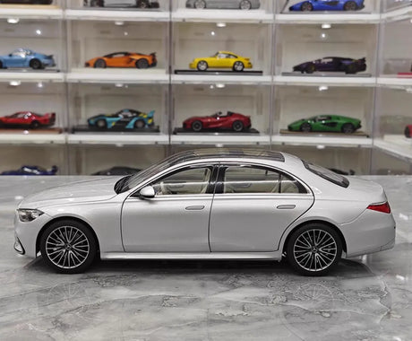 [Norev] 1:18 Mercedes-Benz 2020 S-Class Silver Model Car Die-Cast