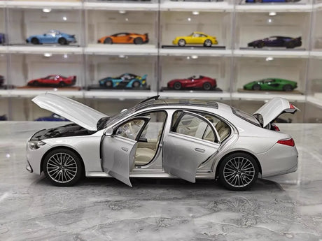 [Norev] 1:18 Mercedes-Benz 2020 S-Class Silver Model Car Die-Cast