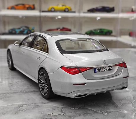 [Norev] 1:18 Mercedes-Benz 2020 S-Class Silver Model Car Die-Cast