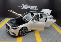 [Norev] 1:18 Mercedes-Benz 2020 S-Class White Model Car Die-Cast
