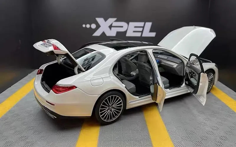 [Norev] 1:18 Mercedes-Benz 2020 S-Class White Model Car Die-Cast