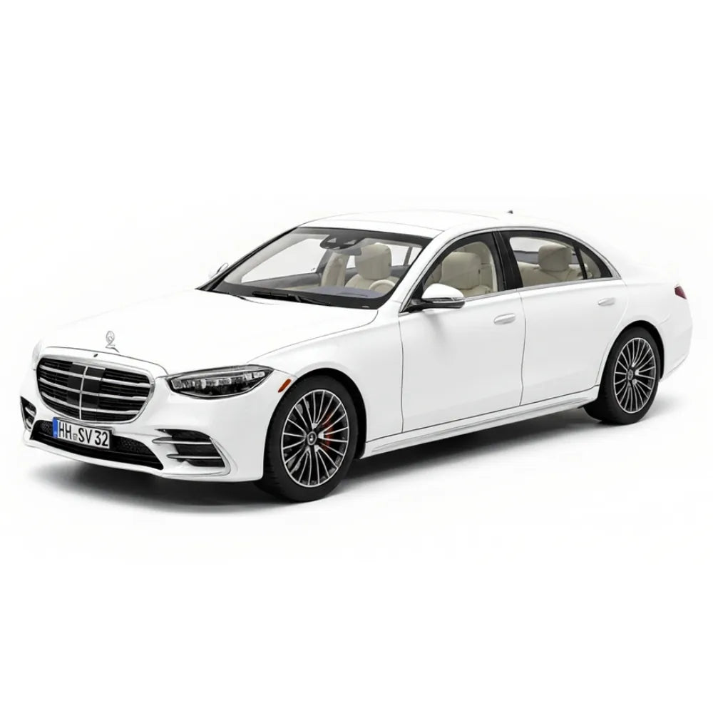 [Norev] 1:18 Mercedes-Benz 2020 S-Class White Model Car Die-Cast