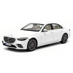 [Norev] 1:18 Mercedes-Benz 2020 S-Class White Model Car Die-Cast