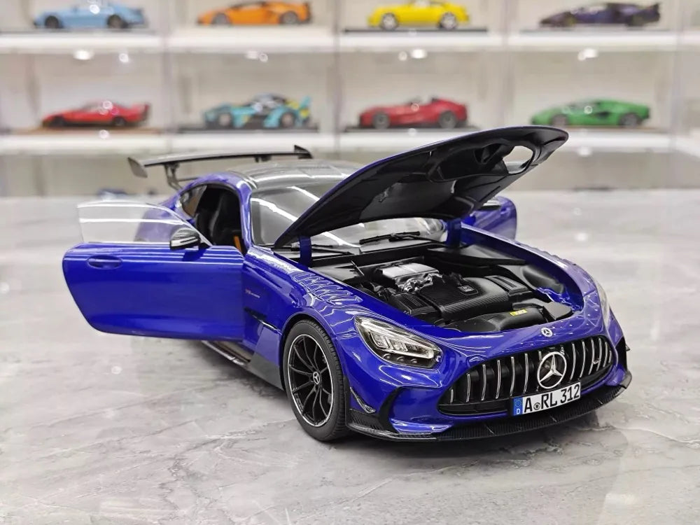 [Norev] 1:18 Mercedes-Benz 2021 AMG GT Black Series Blue Model Car Die-Cast