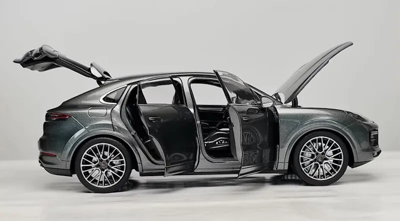 [Norev] 1:18 Porsche 2019 Cayenne Coupe Turbo Gray Model Car Die-Cast