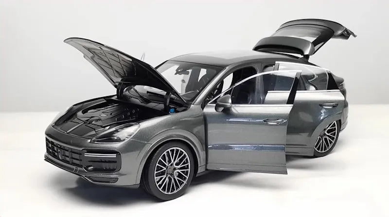 [Norev] 1:18 Porsche 2019 Cayenne Coupe Turbo Gray Model Car Die-Cast
