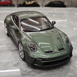 [Norev] 1:18 Porsche 2023 911 S/T Shark Green Model Car Die-Cast