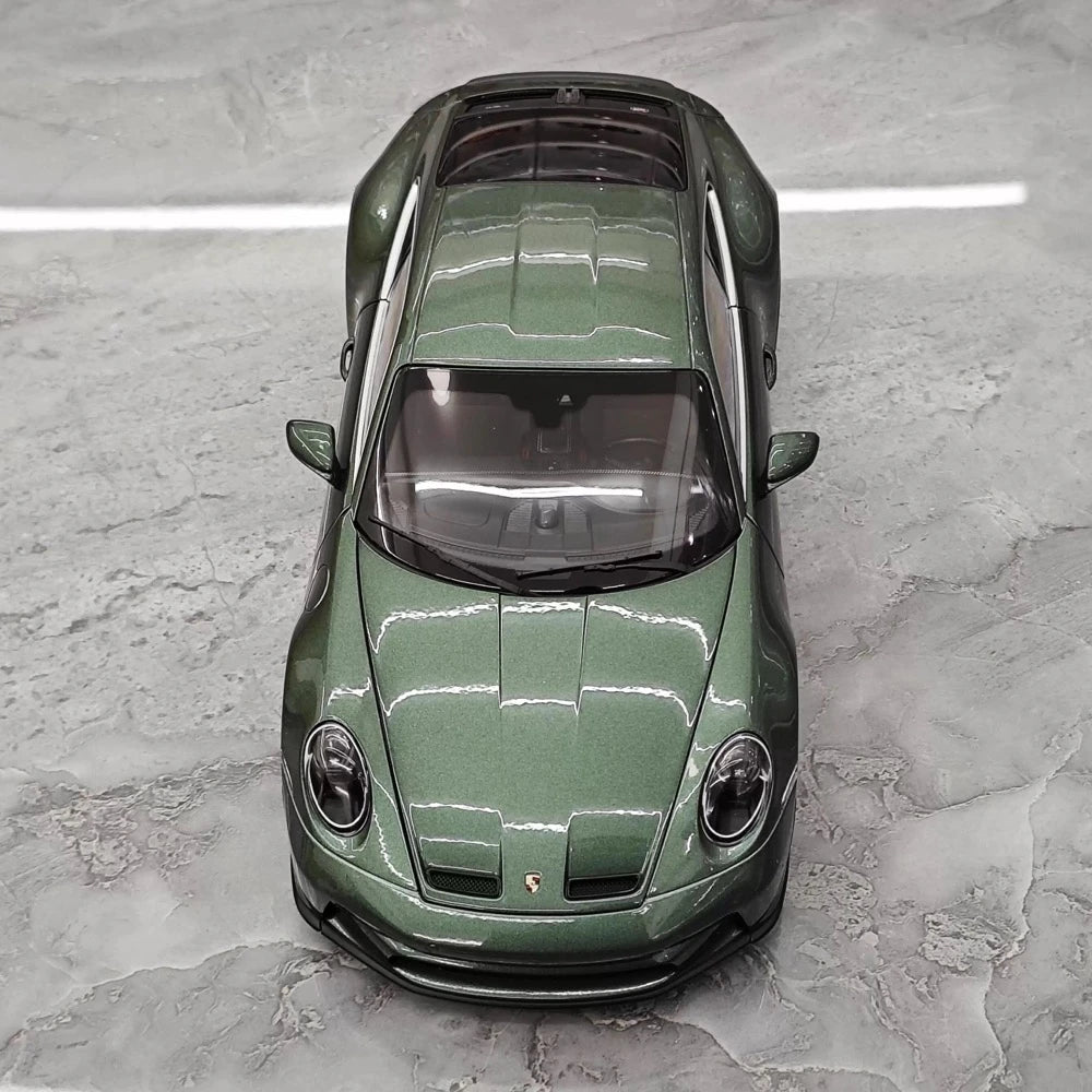 [Norev] 1:18 Porsche 2023 911 S/T Shark Green Model Car Die-Cast
