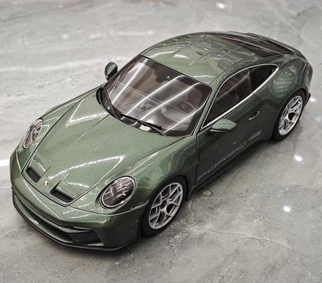 [Norev] 1:18 Porsche 2023 911 S/T Shark Green Model Car Die-Cast