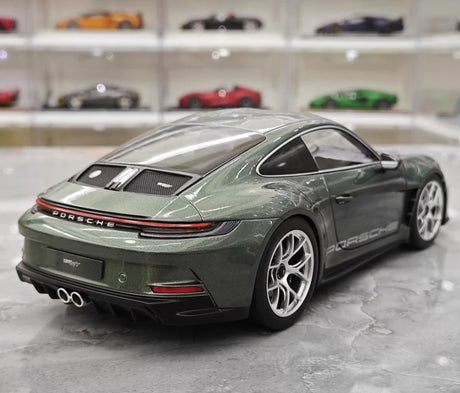 [Norev] 1:18 Porsche 2023 911 S/T Shark Green Model Car Die-Cast