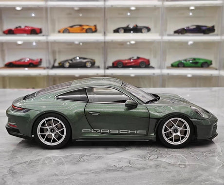 [Norev] 1:18 Porsche 2023 911 S/T Shark Green Model Car Die-Cast