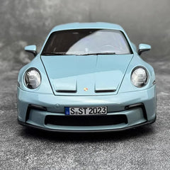 [Norev] 1:18 Porsche 2023 911 S/T blu modellino di auto Die-Cast